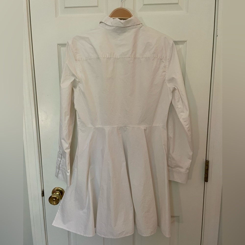DKNY white tuxedo blouse